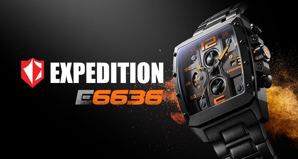 EXPEDITION 6636 BRACELET &ndash; THE NEW EXPEDITIONS CHRONOGRAPH COLLECTION